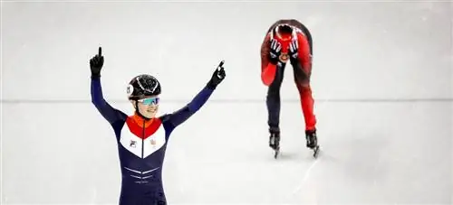 Ван Керкхоф в финале на 500 метров