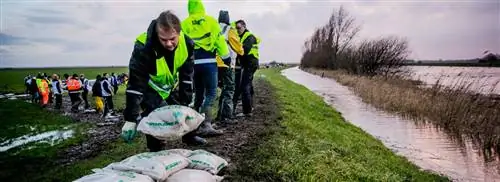 Крупные дамбы создают половодье вдоль крупных рек и в море
