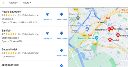 общественные туалеты