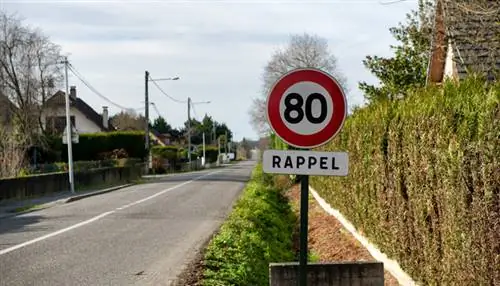 ограничение скорости во Франции