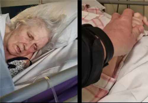 Ее госпитализировали после инсульта. Она умерла через 28 дней без еды и питья