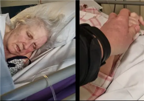 Она попала в больницу после инсульта. Она умерла через 28 дней без еды и питья