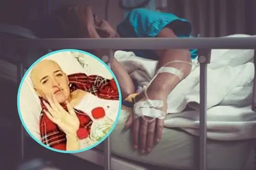 Крупный план женщины, лежащей на больничной койке