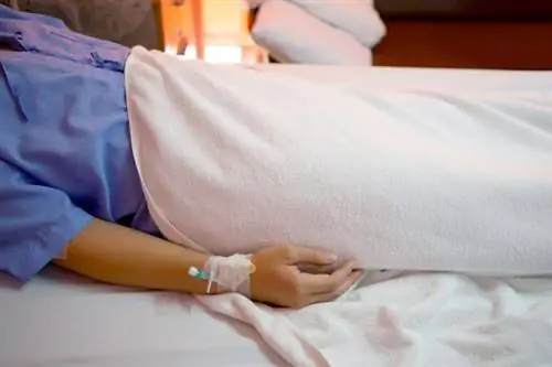 Пациент на больничной койке