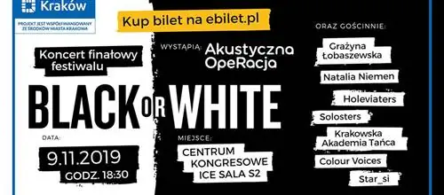 Благотворительный концерт на фестивале Black or White в Кракове