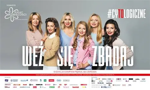 Бесплатная цитология 3 и 4 февраля в Варшаве - стартует 9-й выпуск кампании "Красиво, потому что здорово"