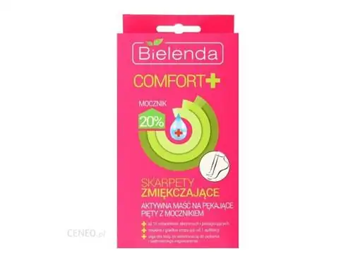 КОМФОРТ СМЯГЧАЮЩИЕ НОСКИ Активная мазь от трещин на пятках с 20% мочевиной