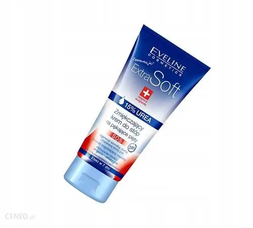 Крем для ног EVELINE Extra Soft SOS смягчающий с 15% мочевиной от трещин на пятках 100 мл