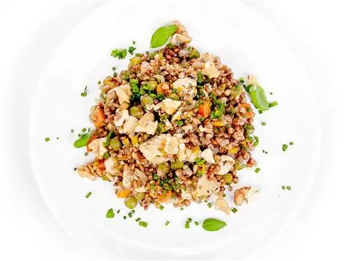 Рецепт для поддержки печени. Гречневая каша с курицей, морковью и горошком