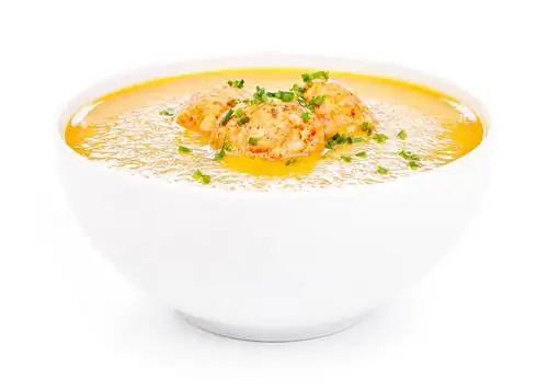 Рецепт крем-супа из сладкого картофеля с фрикадельками из индейки