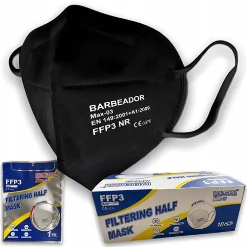 Черная маска FFP3