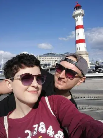 Каролина и Томек в Мальмё в 2018 году