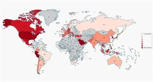 карта самых чутких стран