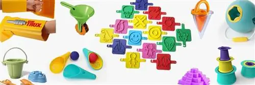 инструменты для строительства замка из песка