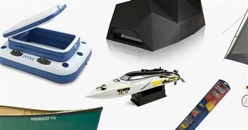 Все снаряжение, необходимое для проведения выходных на озере