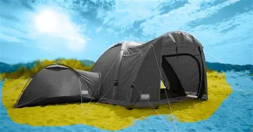 Эта новая изолированная палатка Pod позволяет добавлять комнаты, если вам нужно больше места