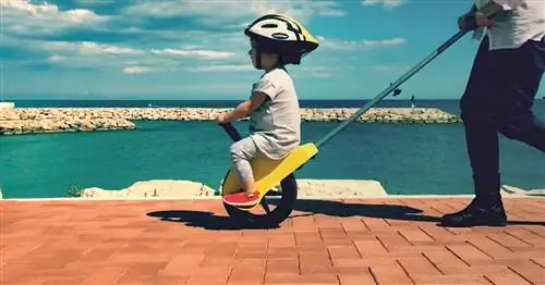 Unirider - толкаемый одноколесный велосипед, который может заменить вашу детскую коляску