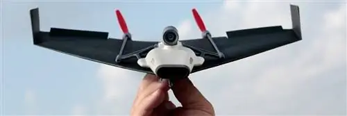 Дрон PowerUp FPV Paper Airplane с камерой для прямой трансляции