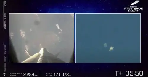 Покажите своему ребенку потрясающее видео о космическом полете Blue Origin