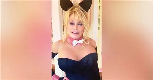 Долли Партон поздравляет мужа с днем рождения в образе Playboy Bunny