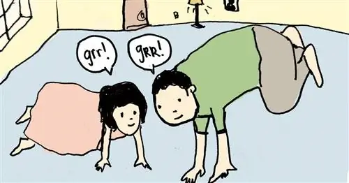 «Медвежья пещера» - простая игра на воображение, которая учит детей о животных