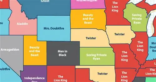 Карта любимого фильма 90-х в каждом штате