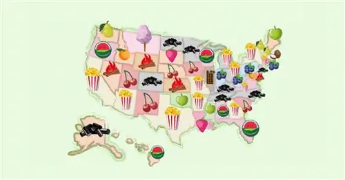 Это самые популярные вкусы драже в каждом штате