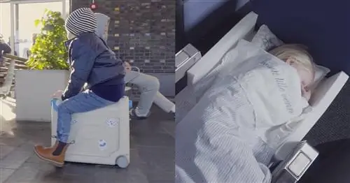 BedBox от JetKids - это чемодан, который в полете превращается в кровать