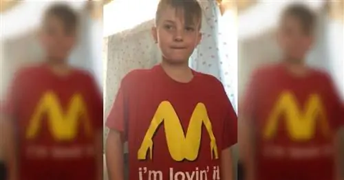 Мама приносит извинения за то, что случайно отправила сына в начальную школу в непристойной рубашке