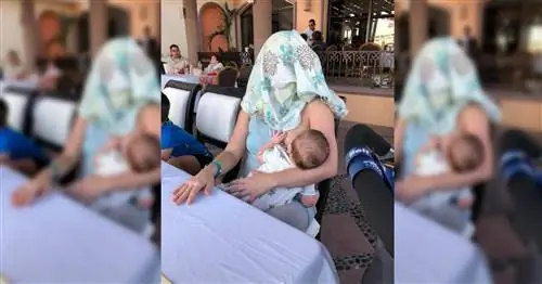 Кормящая мама идеально отвечает, когда ее просят прикрыться