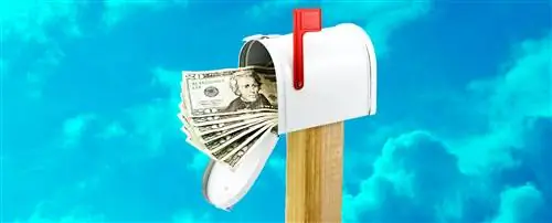 Почтовый ящик, полный денег