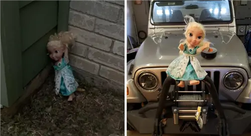 Семья выбрасывает куклу Эльзу в мусор. Кукла Эльза продолжает жутко возвращаться