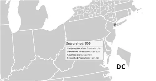 Эта карта показывает, сколько COVID находится в ваших сточных водах
