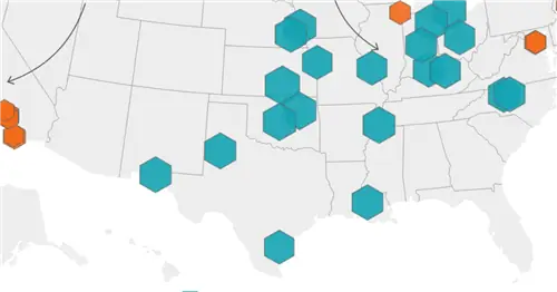города с большей площадью более дешевая аренда