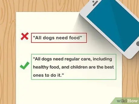 Напишите предложение с хорошей темой, шаг 5