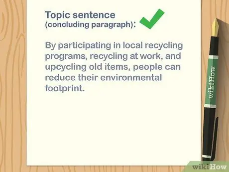 Структурируйте абзацы в эссе. Шаг 13