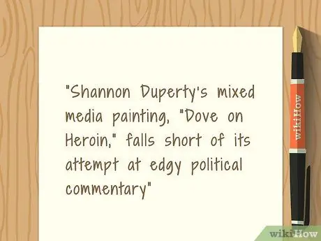 Напишите критический анализ, шаг 2