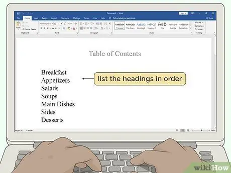 Напишите содержание Шаг 2