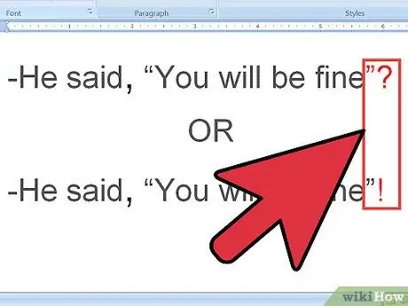 Форматирование диалога в рассказе Шаг 4