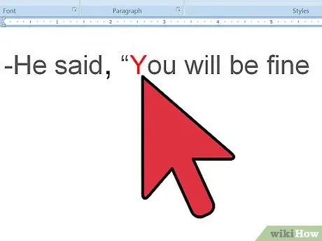 Форматирование диалога в рассказе Шаг 6