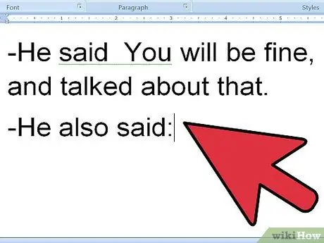 Форматирование диалога в рассказе Шаг 9