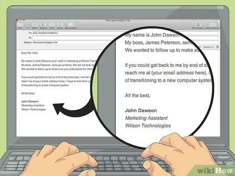 Напишите деловое письмо кому-то, кого вы не знаете Шаг 9