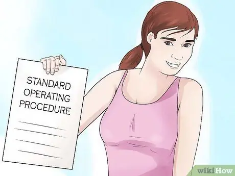 Напишите стандартную рабочую процедуру, шаг 15