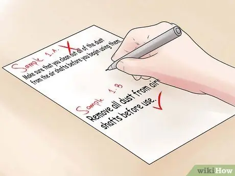 Напишите стандартную рабочую процедуру Шаг 8