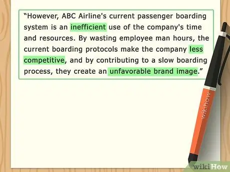 Напишите формулировку проблемы, шаг 2