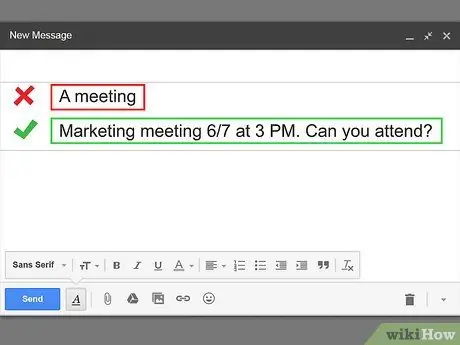 Написание деловых писем, шаг 1
