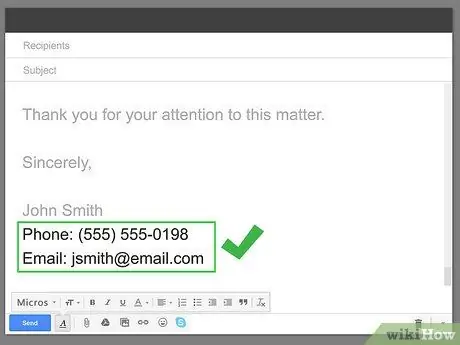 Написание деловых писем, шаг 11