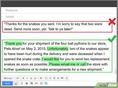 Напишите деловое письмо, шаг 6