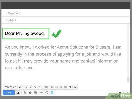 Написание деловых писем, шаг 8