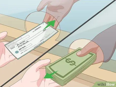 Обналичить чек Шаг 8